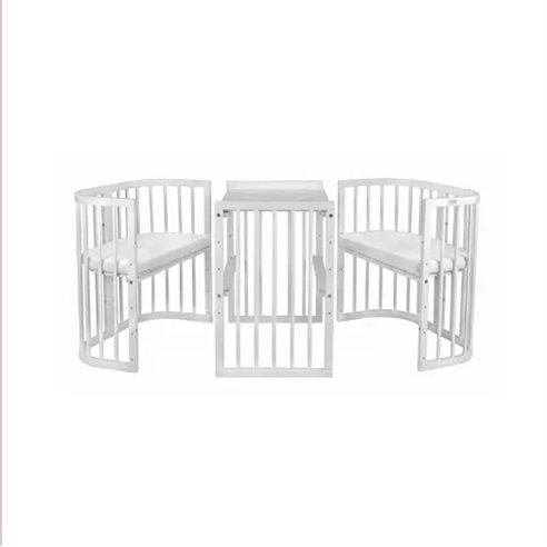 Waldin Owalne Łóżeczko 7w1 z materacem