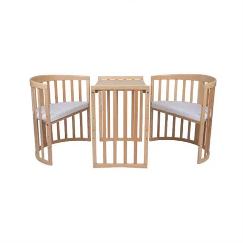 Waldin Owalne Łóżeczko 7w1 z materacem