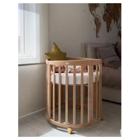 Waldin Owalne Łóżeczko 7w1 z materacem