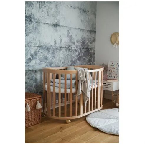 Waldin Owalne Łóżeczko 7w1 z materacem