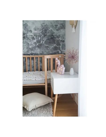 Waldin Owalne Łóżeczko 7w1 z materacem