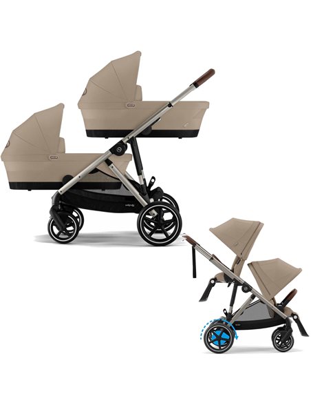 Cybex E-Gazelle Wózek Bliźniaczy 2w1
