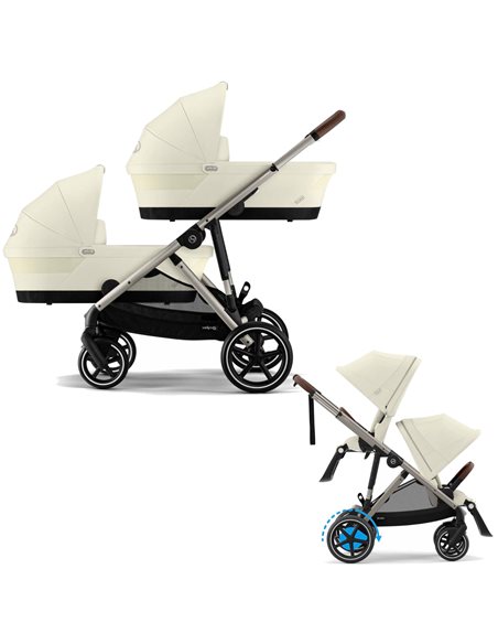 Cybex E-Gazelle Wózek Bliźniaczy 2w1