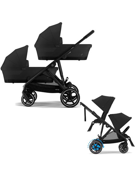 Cybex E-Gazelle Wózek Bliźniaczy 2w1