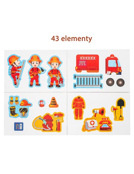 Smily Play Układanka Magnetyczna Straż