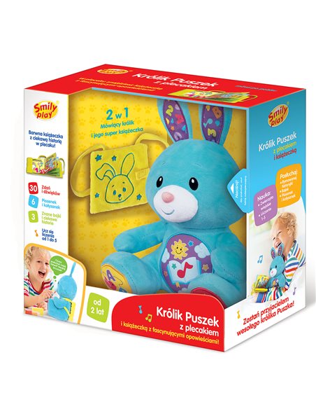 Smily Play Interaktywny Królik Puszek z Plecakiem