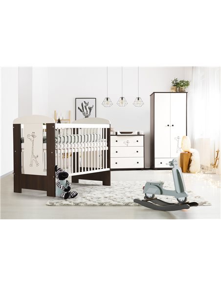 Klupś Safari Żyrafka Łóżeczko 120x60