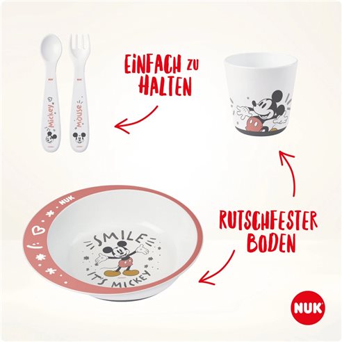 NUK Zestaw do jedzenia Disney Mickey Mouse