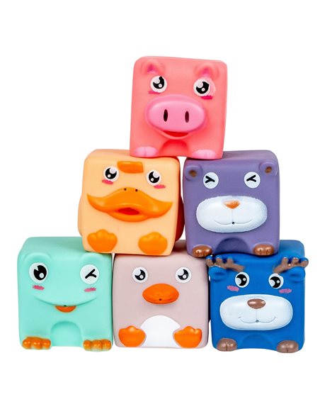 Smily Play Miękkie Klocki Sensoryczne 6 szt