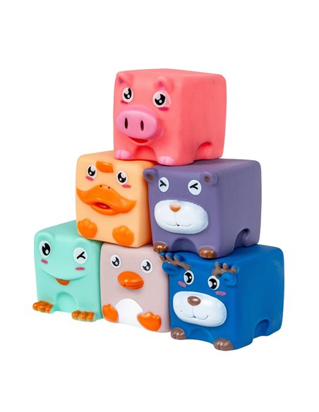 Smily Play Miękkie Klocki Sensoryczne 6 szt