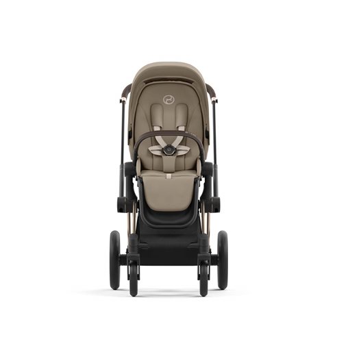 Cybex Priam 4.0 Wózek Głęboko-Spacerowy 2w1 Stelaż Chrom z brązowymi detalami