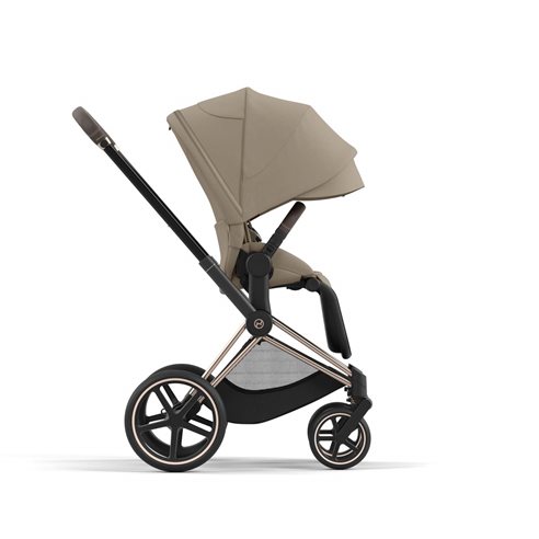 Cybex Priam 4.0 Wózek Głęboko-Spacerowy 2w1 Stelaż Chrom z brązowymi detalami