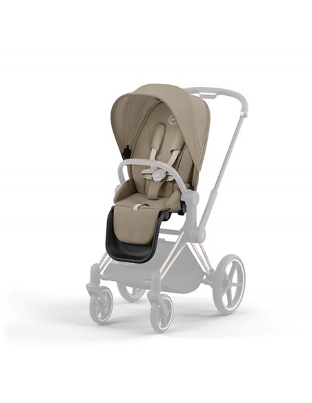 Cybex Priam 4.0 Wózek Głęboko-Spacerowy 2w1 Stelaż Chrom z brązowymi detalami
