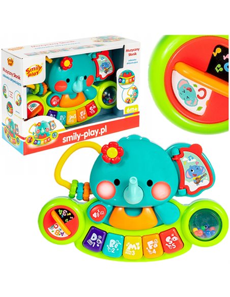 Smily Play Interaktywny Słonik Muzyczny SP84769