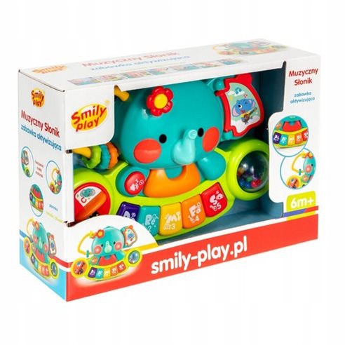 Smily Play Interaktywny Słonik Muzyczny SP84769