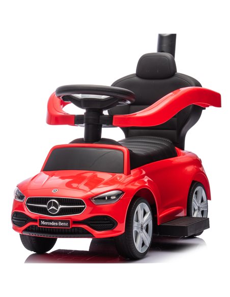 Jeździk Auto Pchacz Mercedes dla dziecka 4w1 z rączką Icoon