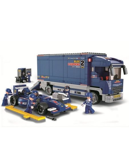 Sluban Mobilna Stacja Serwisowa F1 PIT-STOP M38-B0357 Zestaw Klocków 641 el.