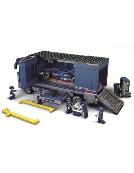 Sluban Mobilna Stacja Serwisowa F1 PIT-STOP M38-B0357 Zestaw Klocków 641 el.