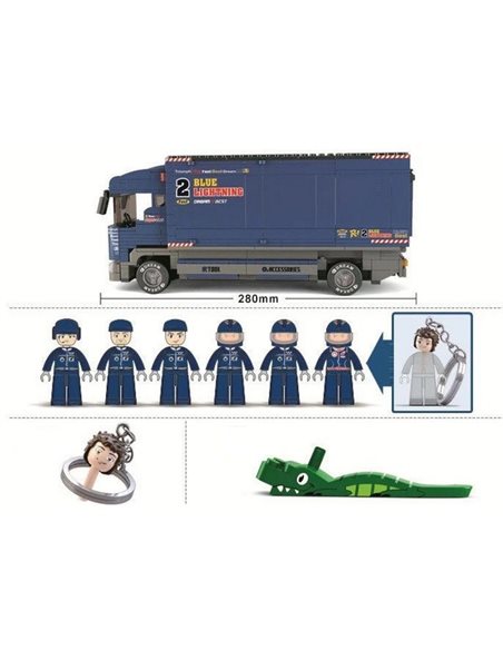 Sluban Mobilna Stacja Serwisowa F1 PIT-STOP M38-B0357 Zestaw Klocków 641 el.