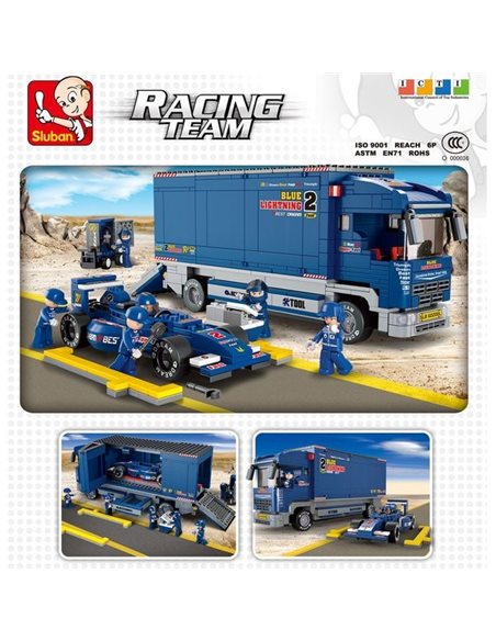 Sluban Mobilna Stacja Serwisowa F1 PIT-STOP M38-B0357 Zestaw Klocków 641 el.