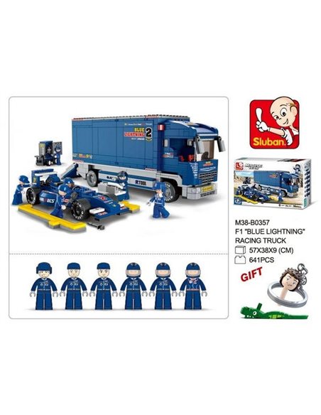 Sluban Mobilna Stacja Serwisowa F1 PIT-STOP M38-B0357 Zestaw Klocków 641 el.