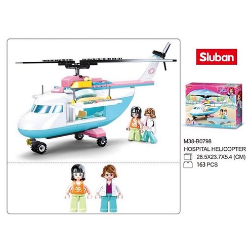 Sluban Klocki Śmigłowiec medyczny LPR 163 el. 