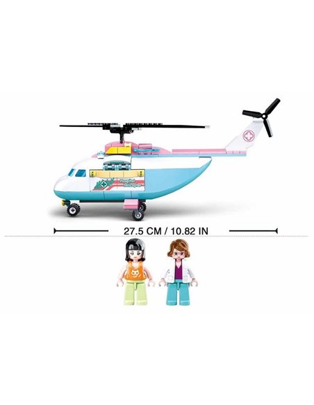 Sluban Klocki Śmigłowiec medyczny LPR 163 el. 