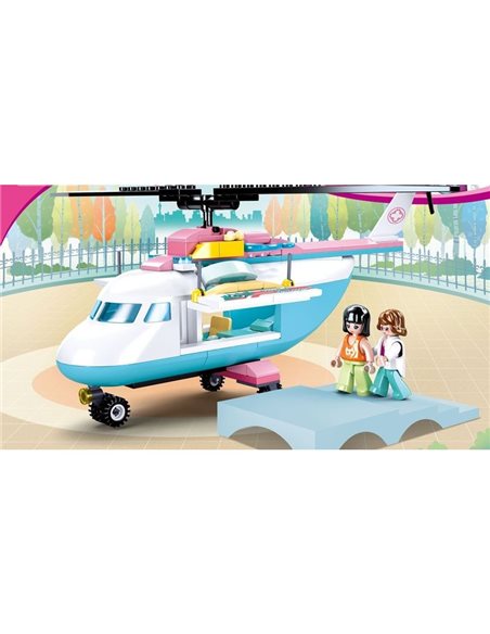 Sluban Klocki Śmigłowiec medyczny LPR 163 el. 