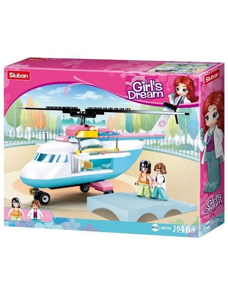 Sluban Klocki Śmigłowiec medyczny LPR 163 el. 