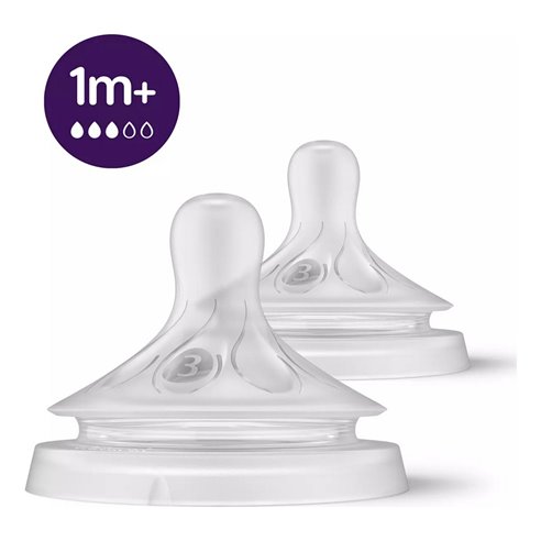 Avent Smoczek Natural Response 1m+ (średni przepływ) 2 szt.