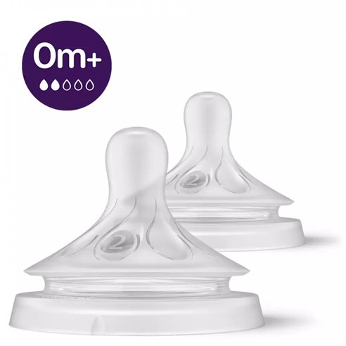 Avent Smoczek Natural Response 0m+ o wolnym przepływie 2 szt.