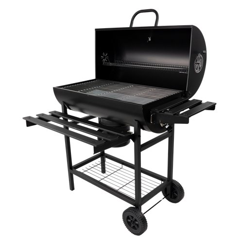 GRILL GRIL OGRODOWY WĘGLOWY POKRYWA POPIELNIK TERMOMETR DUŻY XXL PRZENOŚNY