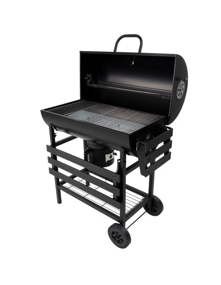 GRILL GRIL OGRODOWY WĘGLOWY POKRYWA POPIELNIK TERMOMETR DUŻY XXL PRZENOŚNY