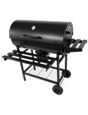 GRILL GRIL OGRODOWY WĘGLOWY POKRYWA POPIELNIK TERMOMETR DUŻY XXL PRZENOŚNY