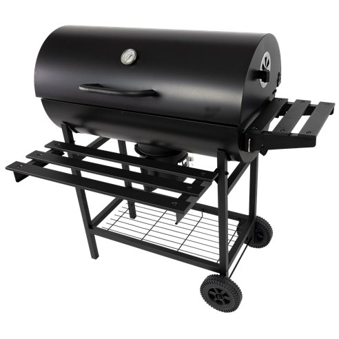 GRILL GRIL OGRODOWY WĘGLOWY POKRYWA POPIELNIK TERMOMETR DUŻY XXL PRZENOŚNY