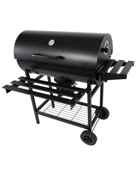 GRILL GRIL OGRODOWY WĘGLOWY POKRYWA POPIELNIK TERMOMETR DUŻY XXL PRZENOŚNY