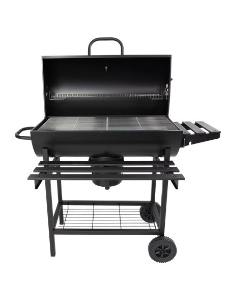 GRILL GRIL OGRODOWY WĘGLOWY POKRYWA POPIELNIK TERMOMETR DUŻY XXL PRZENOŚNY