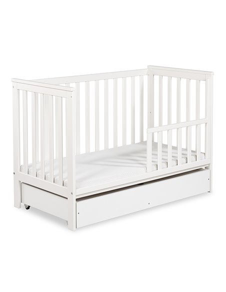 Klupś IWON Łóżeczko dziecięce 120×60 cm z barierką ochronną