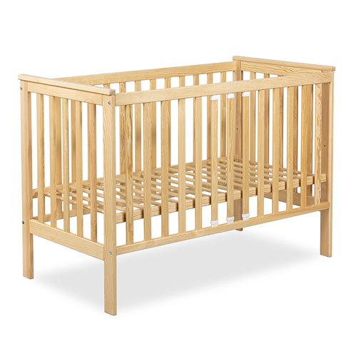 Klupś IWON Łóżeczko dziecięce 120×60 cm z barierką ochronną
