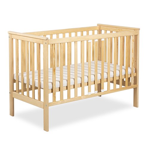 Klupś IWON Łóżeczko dziecięce 120×60 cm z barierką ochronną