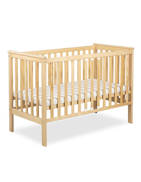 Klupś IWON Łóżeczko dziecięce 120×60 cm z barierką ochronną