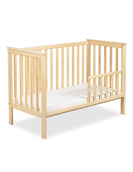 Klupś IWON Łóżeczko dziecięce 120×60 cm z barierką ochronną