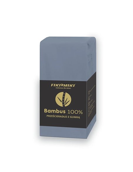 Fiki Miki Prześcieradło Bambusowe z gumką 89x51 / 90x40 / 80x40 cm