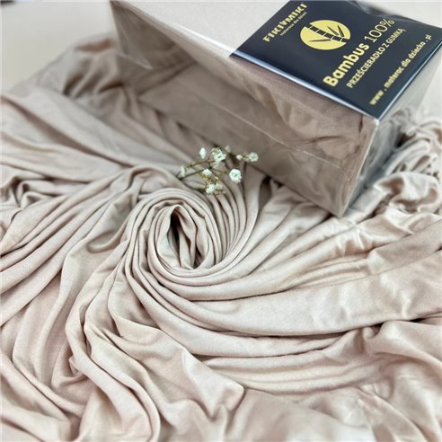 Fiki Miki Prześcieradło Bambusowe z gumką 120x60 cm