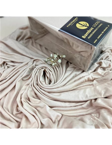 Fiki Miki Prześcieradło Bambusowe z gumką 120x60 cm