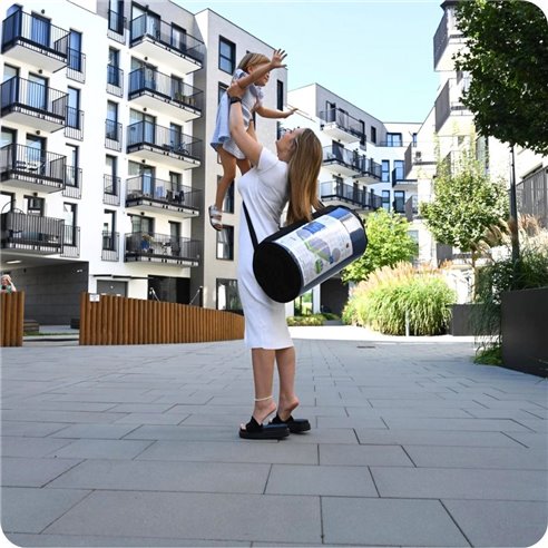 Fiki Miki Materac turystyczny Travel 3D 120 x 60 cm