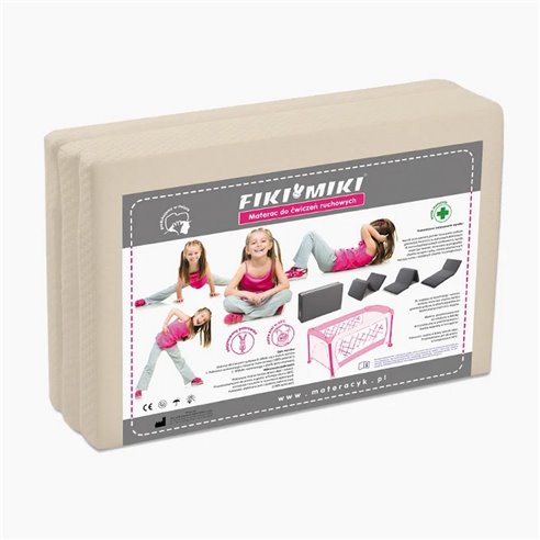 Fiki Miki Materac do ćwiczeń ruchowych i łóżek turystycznych MRR1 120/60