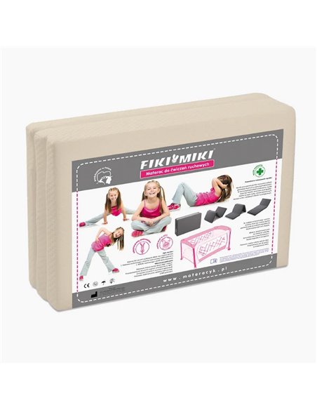 Fiki Miki Materac do ćwiczeń ruchowych i łóżek turystycznych MRR1 120/60