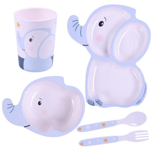 Bocioland Zestaw naczyń dla dzieci 5 el.