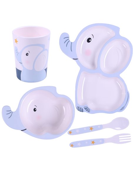 Bocioland Zestaw naczyń dla dzieci 5 el.